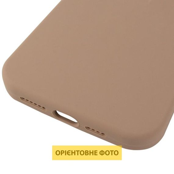 Чехол Silicone Case (AA) Logo with MagSafe для Apple iPhone 17 Pro Max (6.9") Бежевый / Desert Gold | Зображення 4