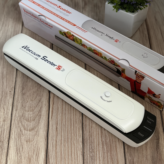 Вакуумний пакувальник Vacuum Sealer S для продуктів 90 Вт, 28 см, білий | Зображення 3