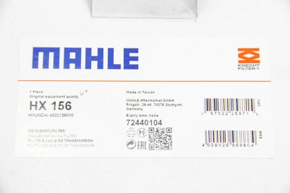 Фільтр АКПП HYUNDAI Santa FE 2.0/2.4 01-, MAHLE/KNECHT (HX156) | Зображення 2