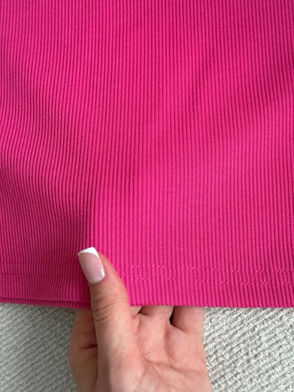 Жіноча сукня-майка в рубчик рожева  700001526 розмір S/M | Зображення 5