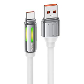 Дата кабель Hoco U136 Prize USB to Type-C 5A (1.2m) White