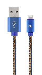 Кабель Cablexpert CC-USB2J-AMLM-2M-BL, USB 2.0 А-папа/Lightning, 2.0 м.