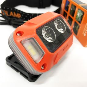 Водонепроницаемый фонарик WH-0218-XPG(white+yellow)+SMD(red), Налобный аккумуляторный фонарь на голову HM-36