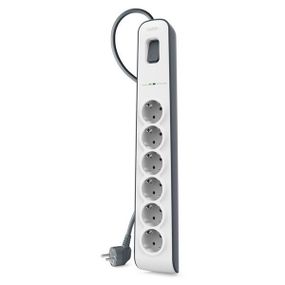 Сетевой фильтр Belkin 6хSchuko, c защитой от перенапряжения 650 Дж, 2m, white (BSV603vf2M)