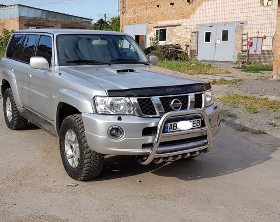Кенгурятник QT007 (нерж) для Nissan Patrol Y61 1997-2011 гг | Зображення 2