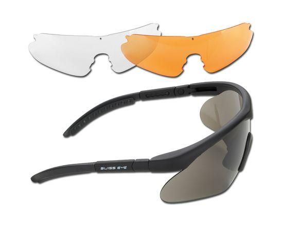 Очки баллистические Swiss Eye Raptor Black Тактические очки Очки тактические военные Очки со сменными линзами | Зображення 1