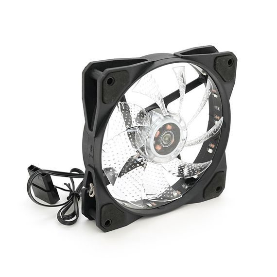Кулер корпусний 12025 DC sleeve fan 4pin - 120 * 120 * 25мм, 12V, 1100об / хв, 15LED, RGB | Зображення 2