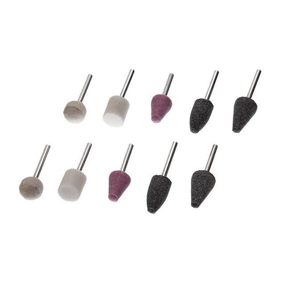 Набір шліфувальних каменів 10 шт. INTERTOOL BT-00201