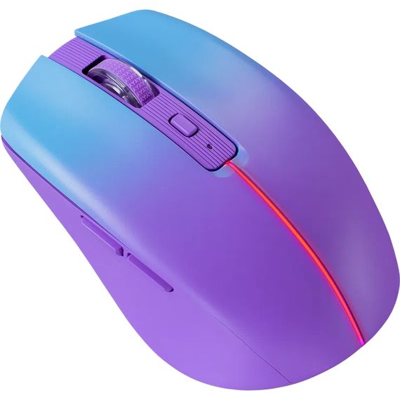 Мишка Defender Mystery MM-301, бездротова Bluetooth+2.4G, 1600 dpi., 4кн., 500mAh,  LED, фіолетова | Зображення 6