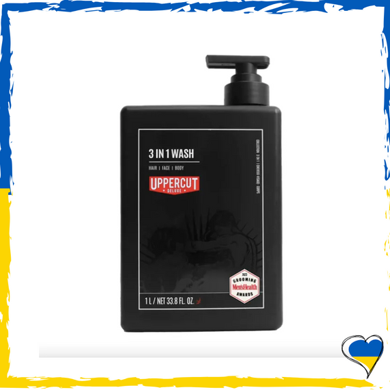 Шампунь чоловічий 3 в 1 Uppercut Deluxe 3 in 1 Wash 1000ml