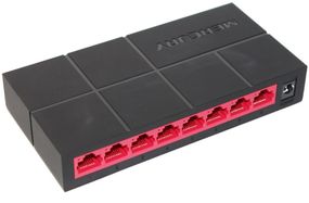 Коммутатор Mercury SG108M 8 портов Ethernet 10/100 Мбит/1000 Мбит/сек,BOX Q40