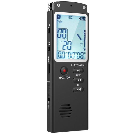 Портативний цифровий диктофон Savetek T-60, VAS, 16 Гб, MP3, стерео | Зображення 2