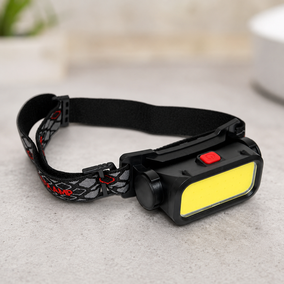 Налобный фонарик с белым и красным светом COB BL 008 / Фонарь светодиодный USB-C | Зображення 2