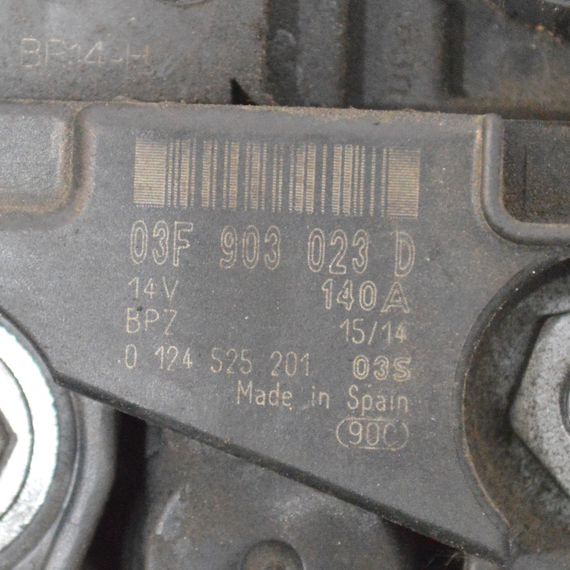 Генератор 140A 1.2 TSI / TFSI Audi A3 2010-2013 Генератор Ауді а3 03F903023D | Зображення 3