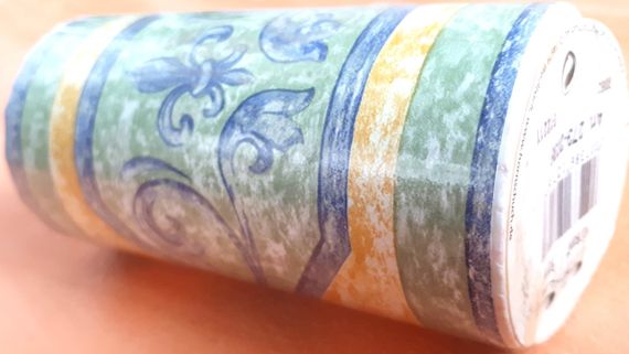 Пленка самоклеящаяся бордюрная 10,6х1000cm водостойкая зеленый узор | Зображення 3