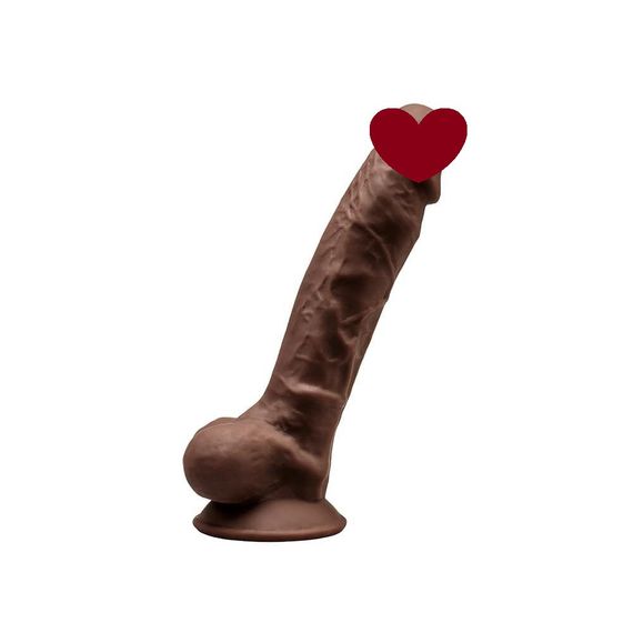 Фаллоимитатор SilexD Johnny Brown (MODEL 1 size 7in), двухслойный, силикон +Silexpan, диаметр 3,8см Sex Aura