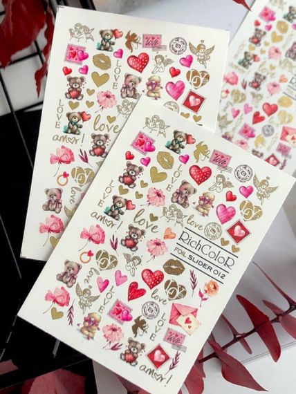 Фольгований слайдер RichColor 012 на водяній основі (6.5x9.5см) | Зображення 1