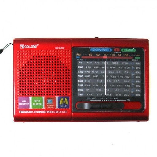 Радіоприймач з відмінним прийомом і стереозвуком MP3 USB Golon RX-6622, Портативне fm радіо JY-486 з usb | Зображення 3