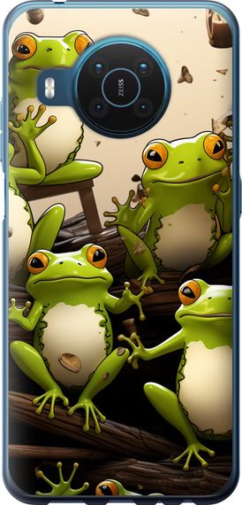 Чехол на Nokia X20 Жабки "5656u-2532-17620"