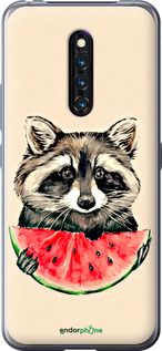Чохол на Vivo X27 Pro Єнотик з кавуном "4605u-1772-2448"
