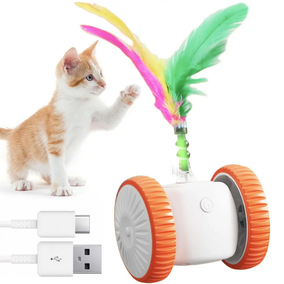 Електронна іграшка для кішки з USB-зарядкою, безпечна та міцна, для активних ігор і мисливських інстинктів | Зображення 2