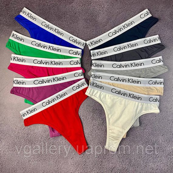 Стринги женские CK Carousel, женские стринги в стиле Кельвин Кляйн L, Белый | Зображення 1