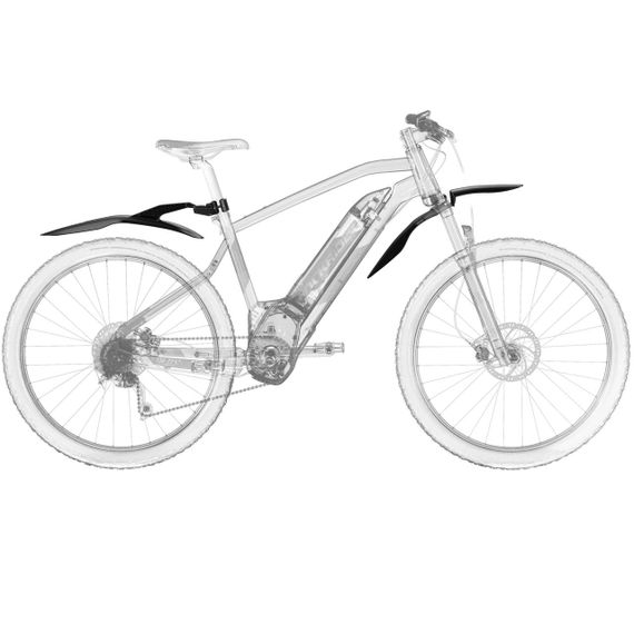 Комплект крил для гірського велосипеда V3 26"- 27,5"- 29" жорсткі чорні - Без розміру | Зображення 6
