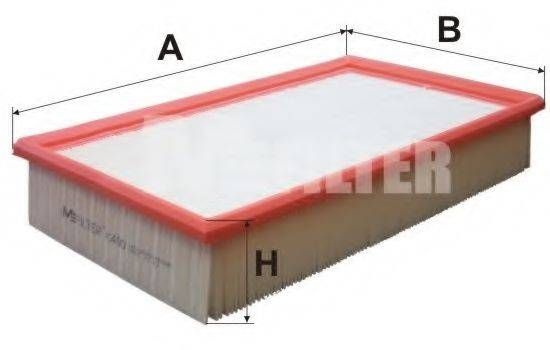 Фільтр повітряний MB (вир-во M-filter) MFILTER K490 на MERCEDES-BENZ E-CLASS седан (W210)