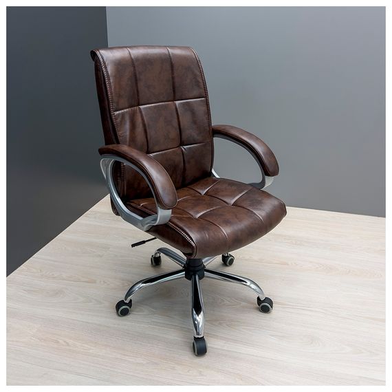 Крісло Аризона Ю Хром П2 M-1 (Tilt) Мадрас ДК Браун