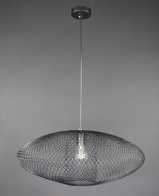 Люстра підвісна LOFT на 1 лампочку 27187 Чорний 30-160х58х58 см.