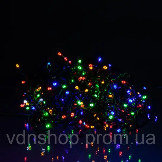 Уличная гирлянда Бахрома 20 м 335 LED гирлянда штора черный провод Мультиколор 20MBML | Зображення 2