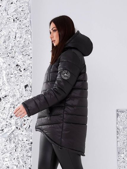 Елегантна жіноча парка, арт. 300, чорний | Зображення 1