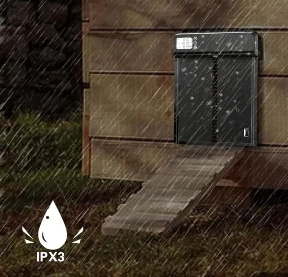 Автоматические двери для курятника с ЖК-дисплеем и таймером, заслонка/ворота для сельскохозяйственных птиц от | Зображення 4