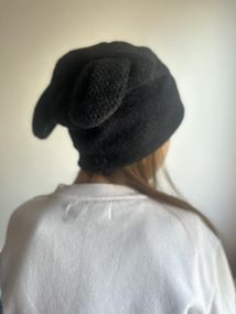 Шапка з вушками кролика Чорний One Size 55-57р (3005)