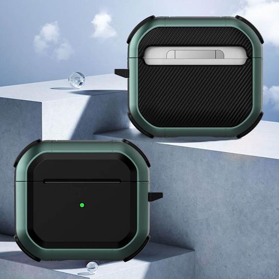 Футляр протиударний Black ed. для навушників Airpods 4 Apple Green | Зображення 4