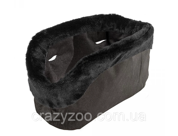 Чохол для сумок-переносок Ferplast With-Me Cover зі штучного хутра чорний 21.5x43.5x27 см 79551098