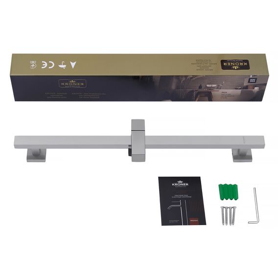 Штанга для душу Kroner KRP Edelstahl Kubus - ESG230 (CV034875) | Зображення 3