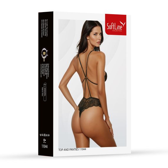 Комплект білизни - Set top and panties 11044, black - XL sexstyle | Зображення 3