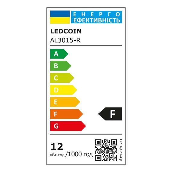 Світлодіодний накладний світильник Ledcoin AL3015-R 12Вт 6500К білий | Зображення 2