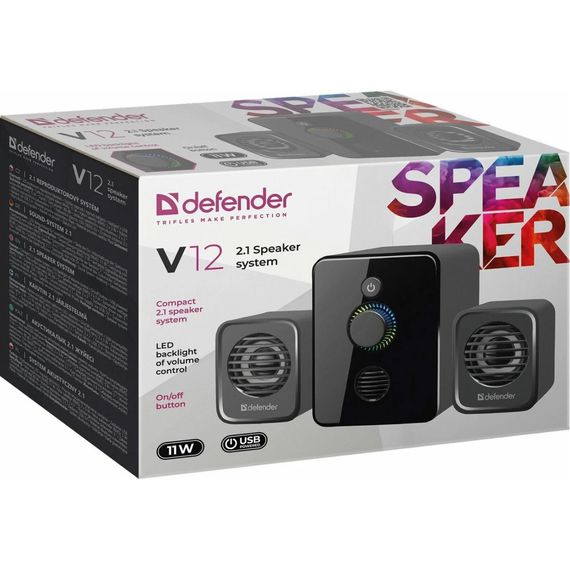 Акустична система Defender V12 USB Black (65212) | Зображення 4