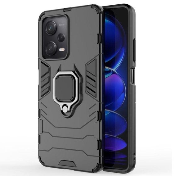 Чехол бампер Primolux Ring Armor для Xiaomi Redmi Note 12 Pro 5G - Black
