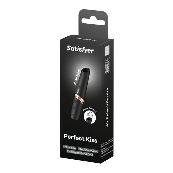 Вакуумний стимулятор Satisfyer Perfect Kiss, магнітна технологія 3D Air Pulse, 30 режимів роботи | Зображення 4