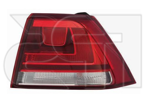Ліхтар задній VW Golf VII '13-хетчбек правий, зовнішній, світлий (TYC) 5G0945096