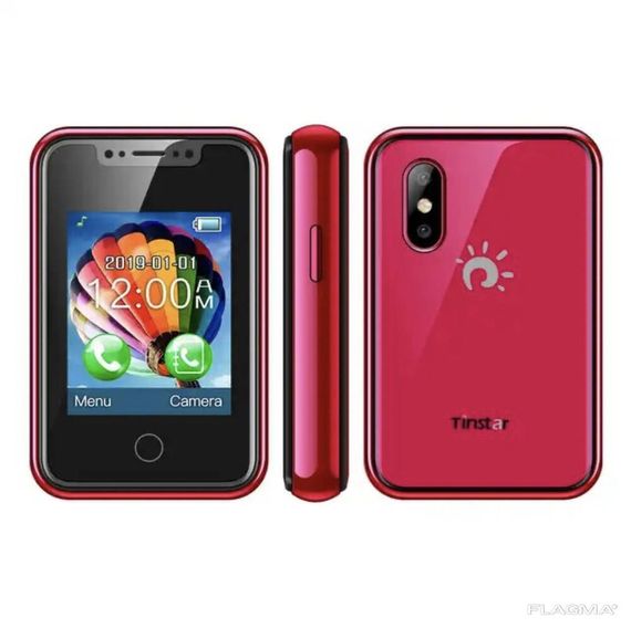 Мини мобильный телефон AIEK BM 8XR 2SIM Mini Красный