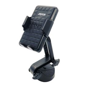 Автомобільний тримач Fast Wireless Charge Aspor 5V/2A чорний