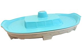 Пісочниця 03355/4 "Кораблик" сіро-бірюзова DOLONI