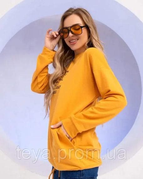 Толстовка колір гірчичний FI_006994 | Зображення 1