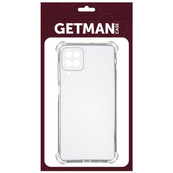 TPU чохол GETMAN Ease logo посилені кути Full Camera для Samsung Galaxy M33 5G Безбарвний (прозорий) | Зображення 1