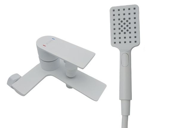 Змішувач для ванни латунь AIM білий DG01130 (frosted white)