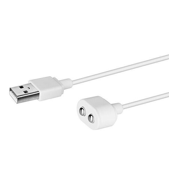 Зарядка (запасний кабель) для іграшок Satisfyer USB charging cable White Sex Aura | Зображення 1